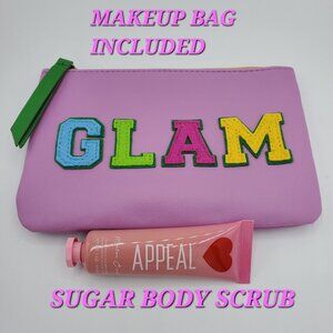APPEAL Exfoliating Sugar Body Scrub + Makeup Bag